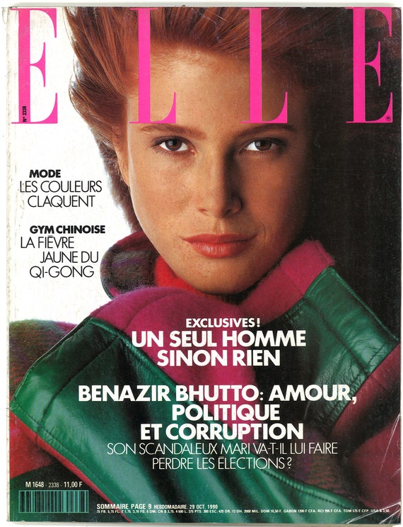 Elle No 2338 Oct 1990 Paris French Foreign Original Vintage | Etsy