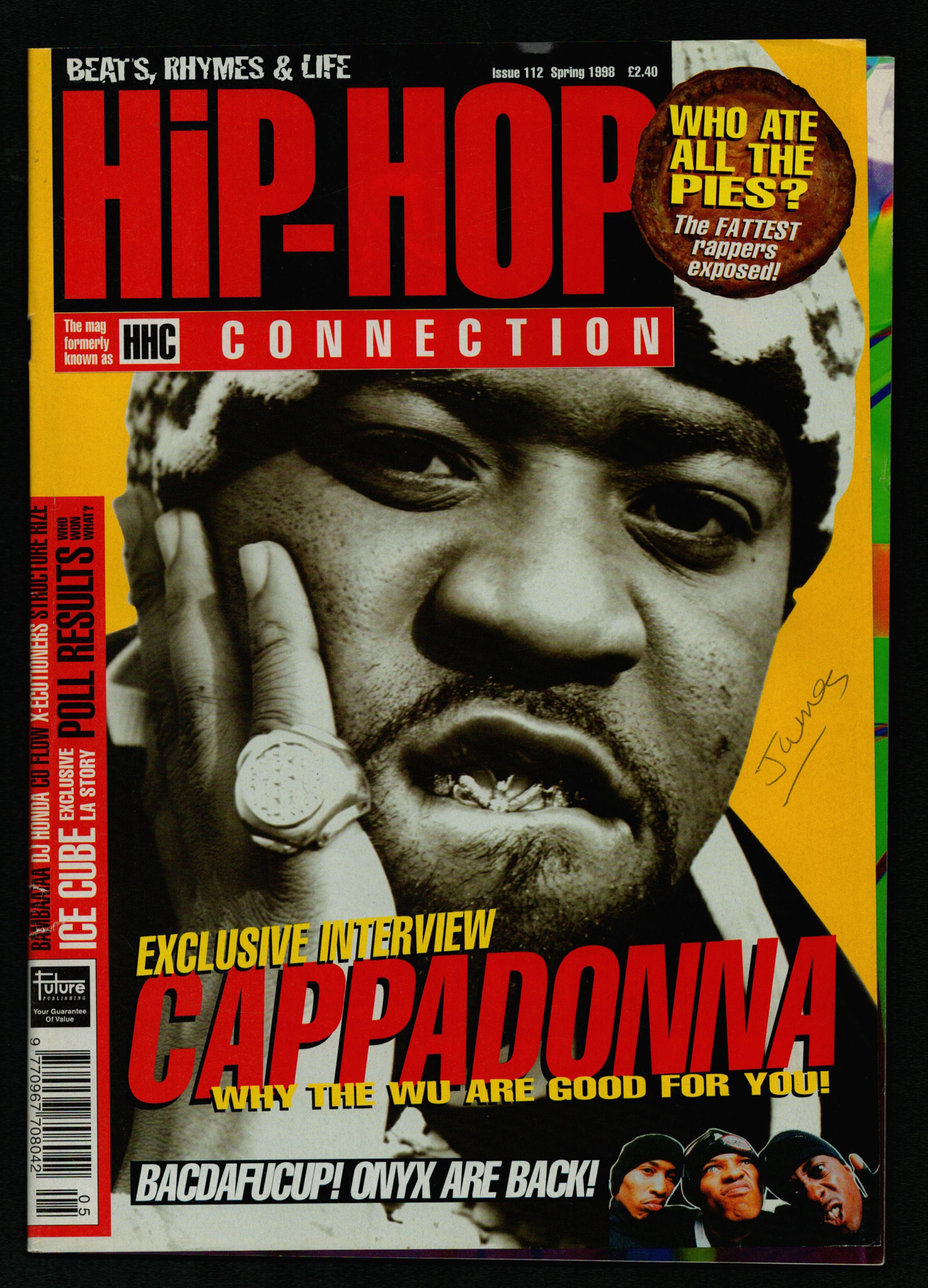 ☆Cappadonna☆ Hiphop 90s Vintage Poster ☆Cappadonna☆ Hiphop 90s Vintage Poster（Cappadonna 1998