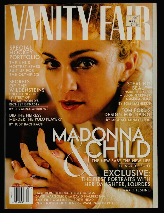 Vanity Fair US March 1998 Original Fashion Magazine Cover