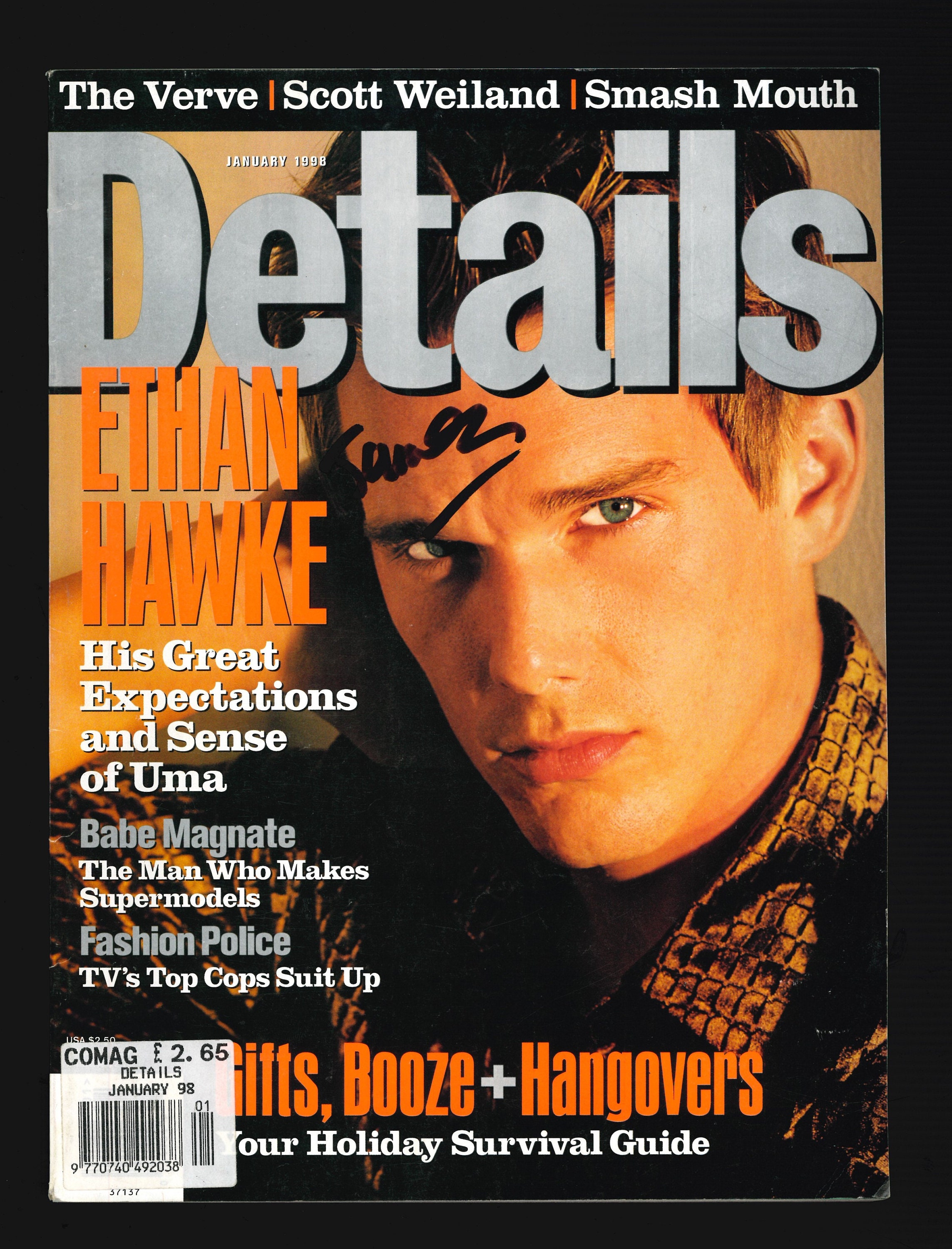 Details 1998 Back Issues Original Magazine Ethan Hawke Bridget
