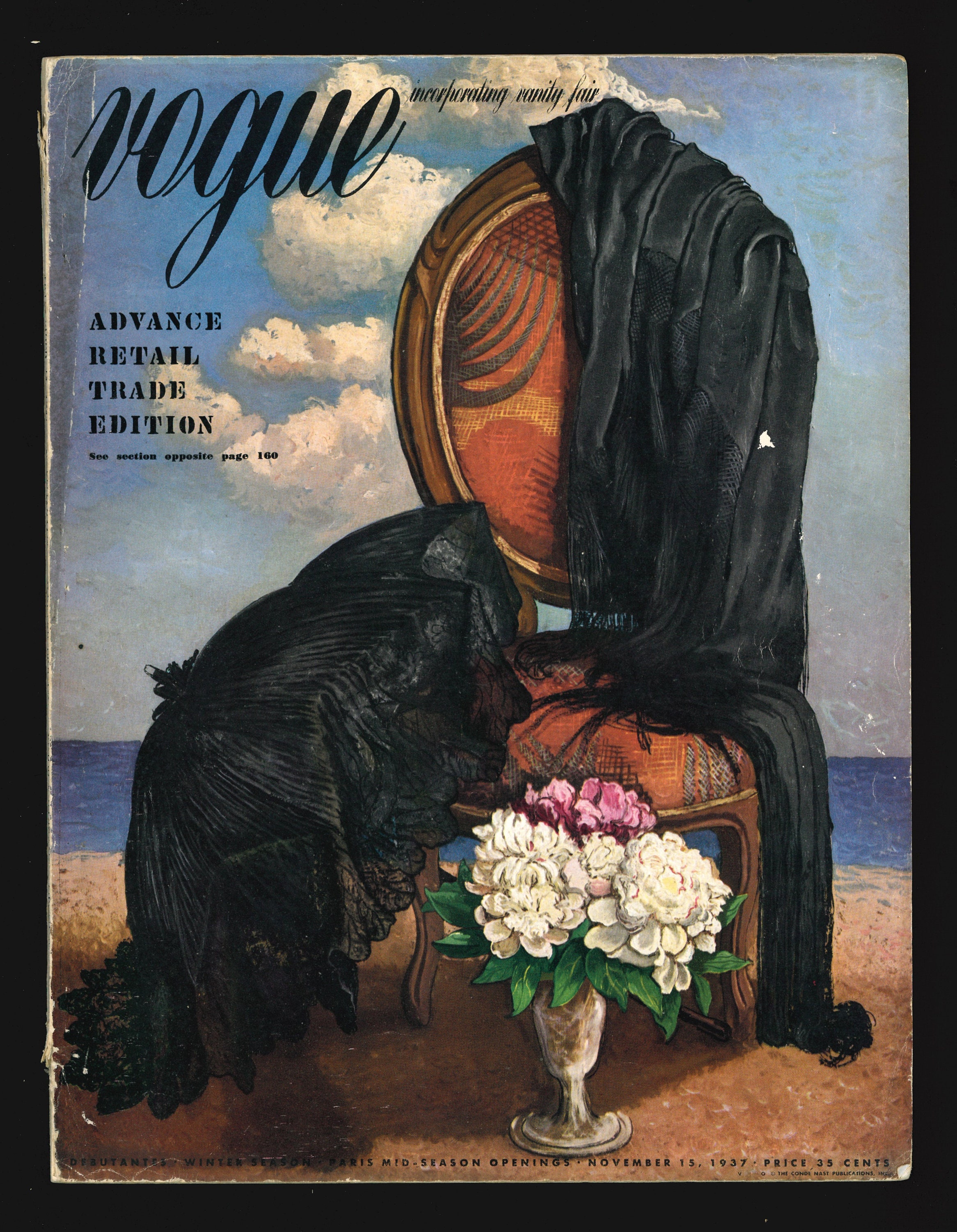 Vogue US Nov 15, 1937, Original Vintage Fashion Magazine - Etsy