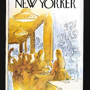 New Yorker Vintage Magazine  January 13 1975 Arthur Getz Restaurant Dining