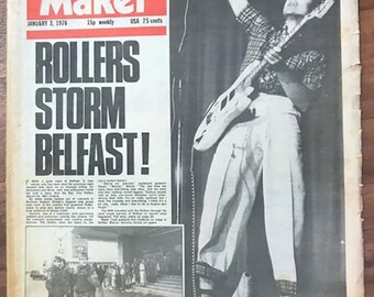 Melody Maker Jan 3 1976 Britische Pop Zeitung Musik Bay City Rollers