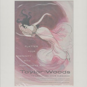 Taylor-Woods Underline Elegance Original Tear Sheet Ideal for Framing