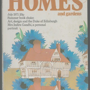 Homes & Gardens UK July 1971 British House Decoration Furnishing Magazine