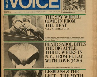 Village Voice April 28 1975 Weekly Newspaper of New York Barron's Vs. Business Week