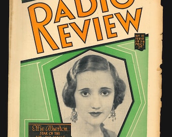 Radio Review No 15 Feb 15 1936 Original Magazine