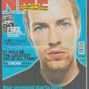 NME 29 juin 2002 Coldplay Oasis The Vines The Hives Thom Yorke 20th Birthday Gift Cadeau
