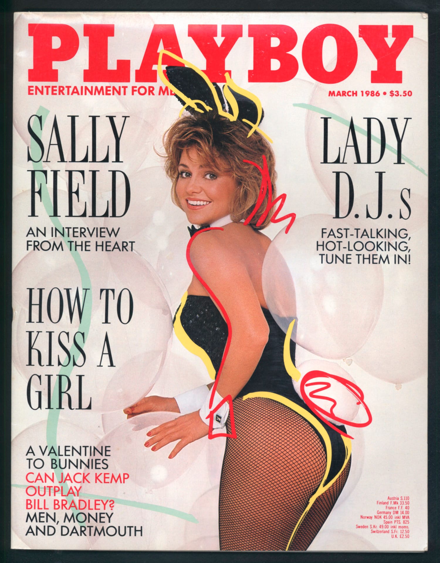 Playboy March 1986 Sally Field cover Gift Birthday Present Original Vintage...