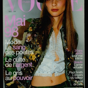 Vogue Paris May 1998 no 787 French Vintage  Fashion Magazine Ewa Witkowska Nadja Auermann Sean Ellis RYKIEL