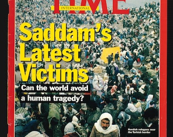 TIME EUROPE APR 15 1991 Vintage Magazine Saddam's Latest Victims