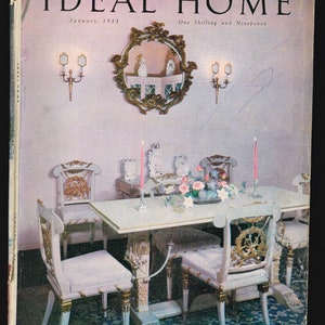 Ideal Home 1951 Original Vintage Magazine