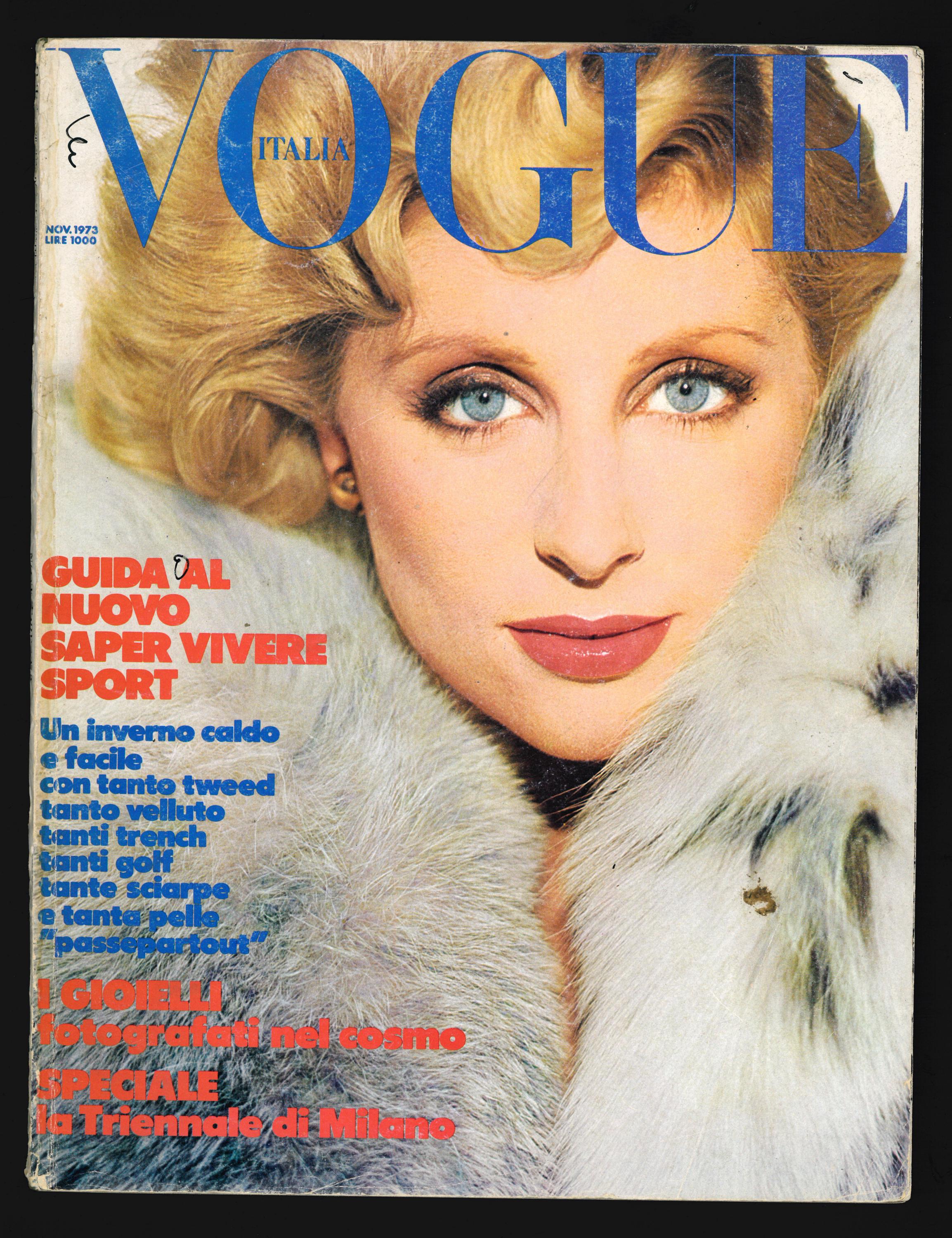 Vogue Italia November 1973 Vintage Original Fashion Magazine Jill
