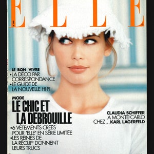 Elle Feb 15 1993 Französische Ausgabe Vintage Magazine