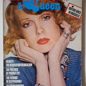 Harpers & Queen UK Jan 1974 British Original Vintage Modemagazin 50er