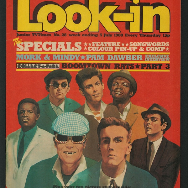 Look -in no 28 July 5 1980 UK Television Programme  Original Vintage Children's Magazine Boomtown Rats part 3