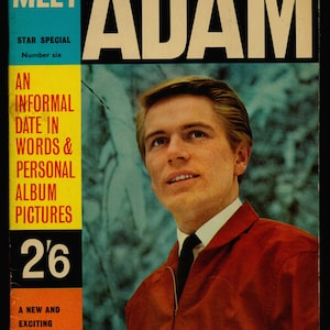 Adam Faith Original Autographed Magazine Meet Adam 1963 Star Special no 6