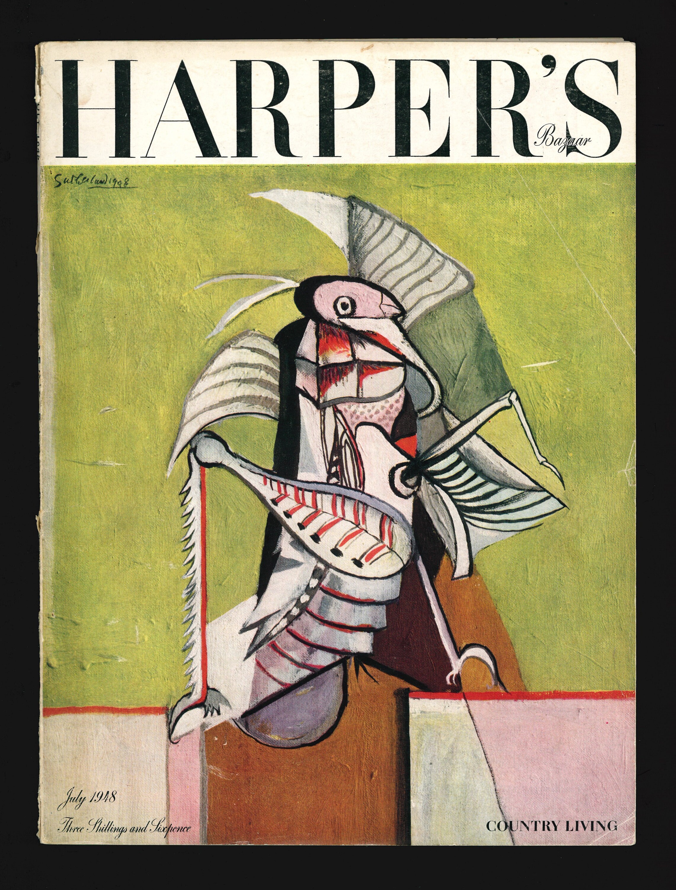 Harper's Bazaar UK July 1948 Vintage Rare Retro Original