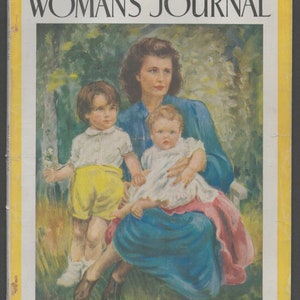 Woman's Journal UK March April 1948 Original Vintage Fashion Magazine