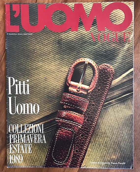 L'UOMO Vogue no 191 Collections Printemps-Eté 1989 Supplément