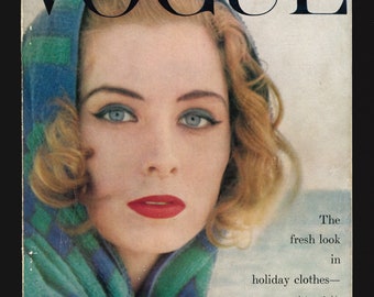 Vogue UK July 1955 Original Vintage Fashion Magazine Scandinavia