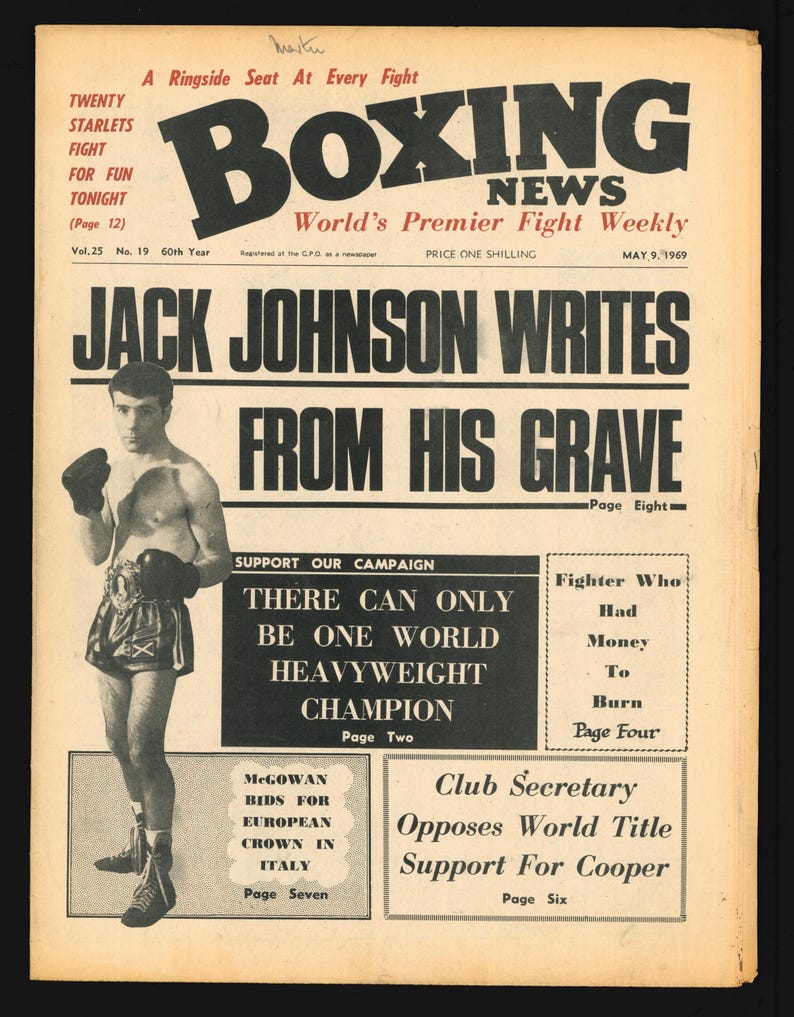 Boxing News May July 1969 Original Vintage Magazine - Etsy