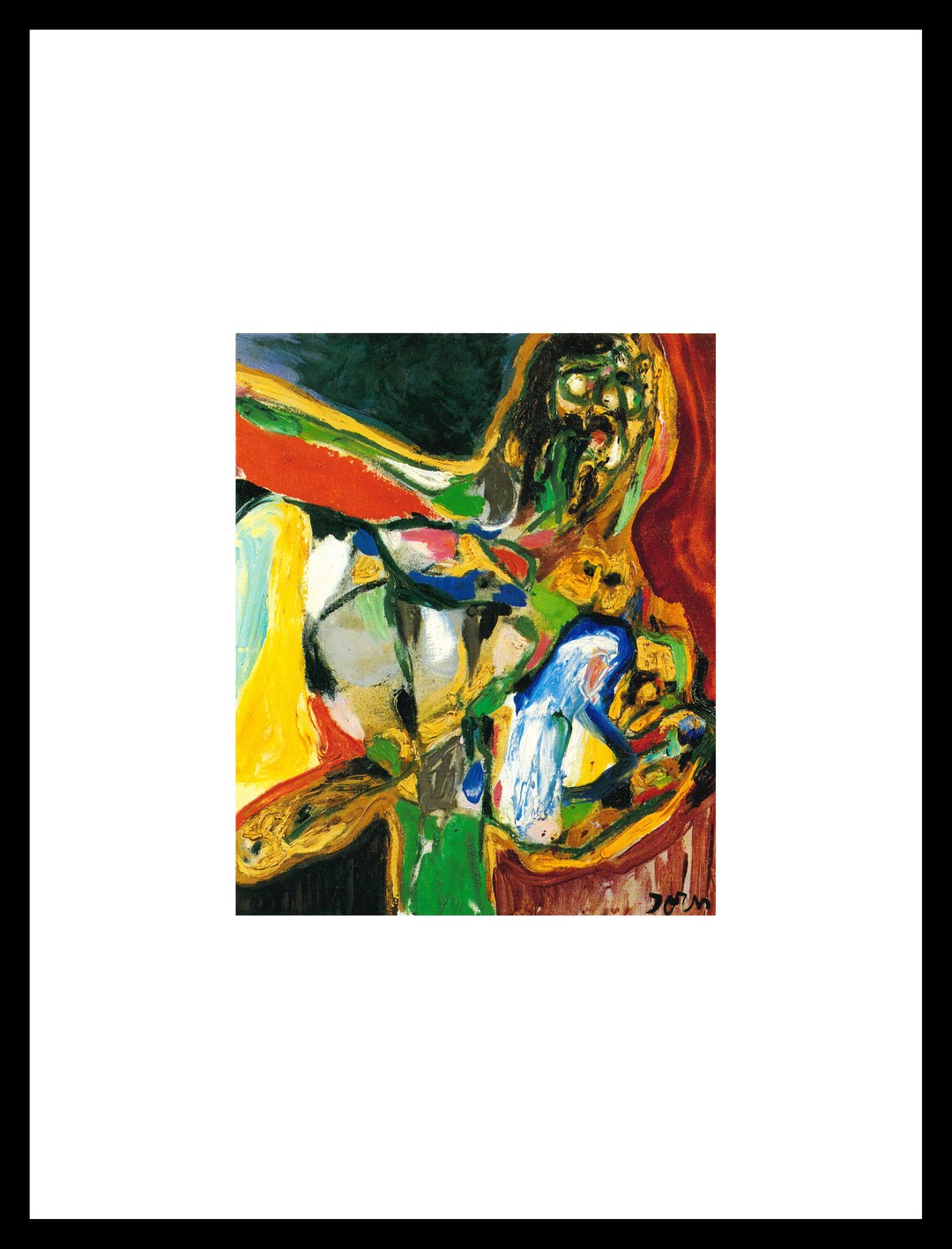 Asger Jorn Sandhedens Ojeblik 1968 Original Tear Sheet Window Mounted ...