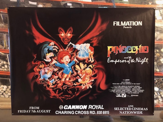 Pinocchio and the Emperor of the Night, 1987 British Quad Movie