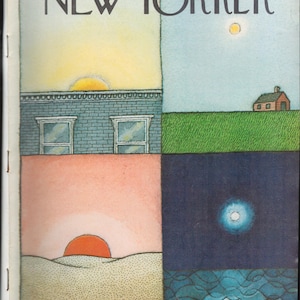 New Yorker May 17 1976 Original Journalism Vintage Magazine Circus Performer Le-Tan  cover Sunrise Sunset