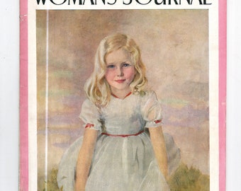 Woman's Journal June 1945  Vintage Magazine Cover : Joanna Gundry