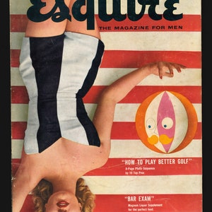 Esquire Aug 1953 Pat Pattson Foldout  Golf - Bar Exam