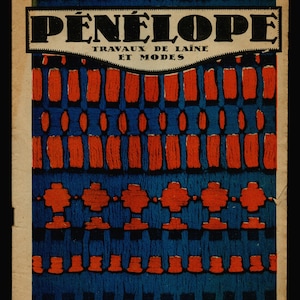 Penelope Wool Work no 23 Aug 1927 Feminine Original Vintage Fashion Magazine