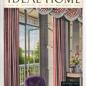 Ideal Home March and June 1952 Nov 1953 Original Vintage Magazine Home Decor Gardening Design