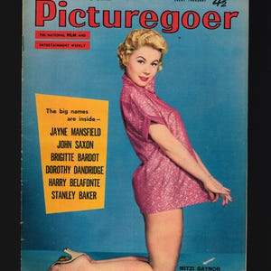 Picturegoer Filme Cinema Hollywood Julho Ago 1957 Revista Vintage Original