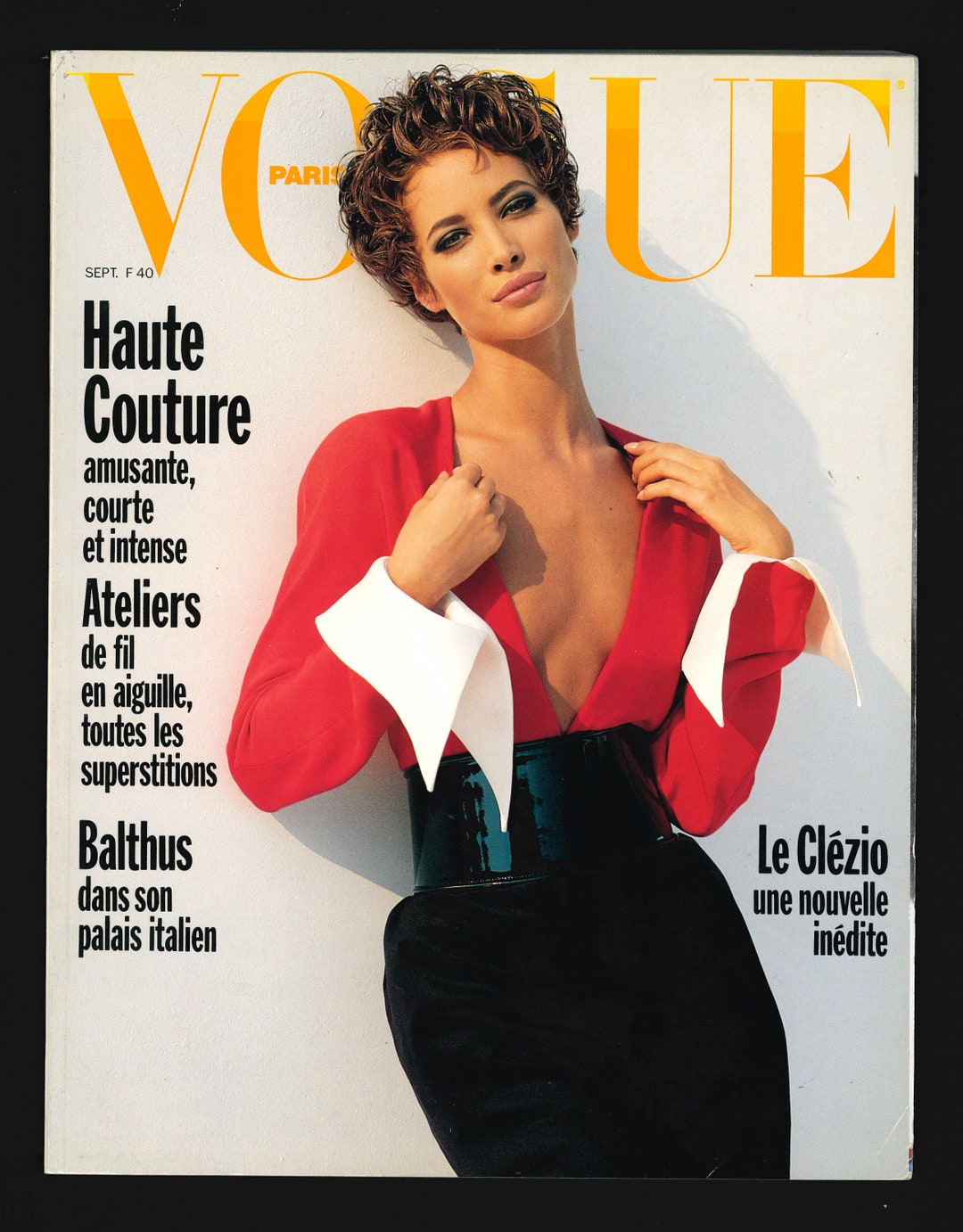 Vogue Paris No 709 Sept 1990 Original Vintage Fashion