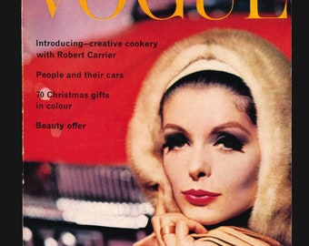 Vogue UK Nov 1961 Original Vintage Fashion Magazine