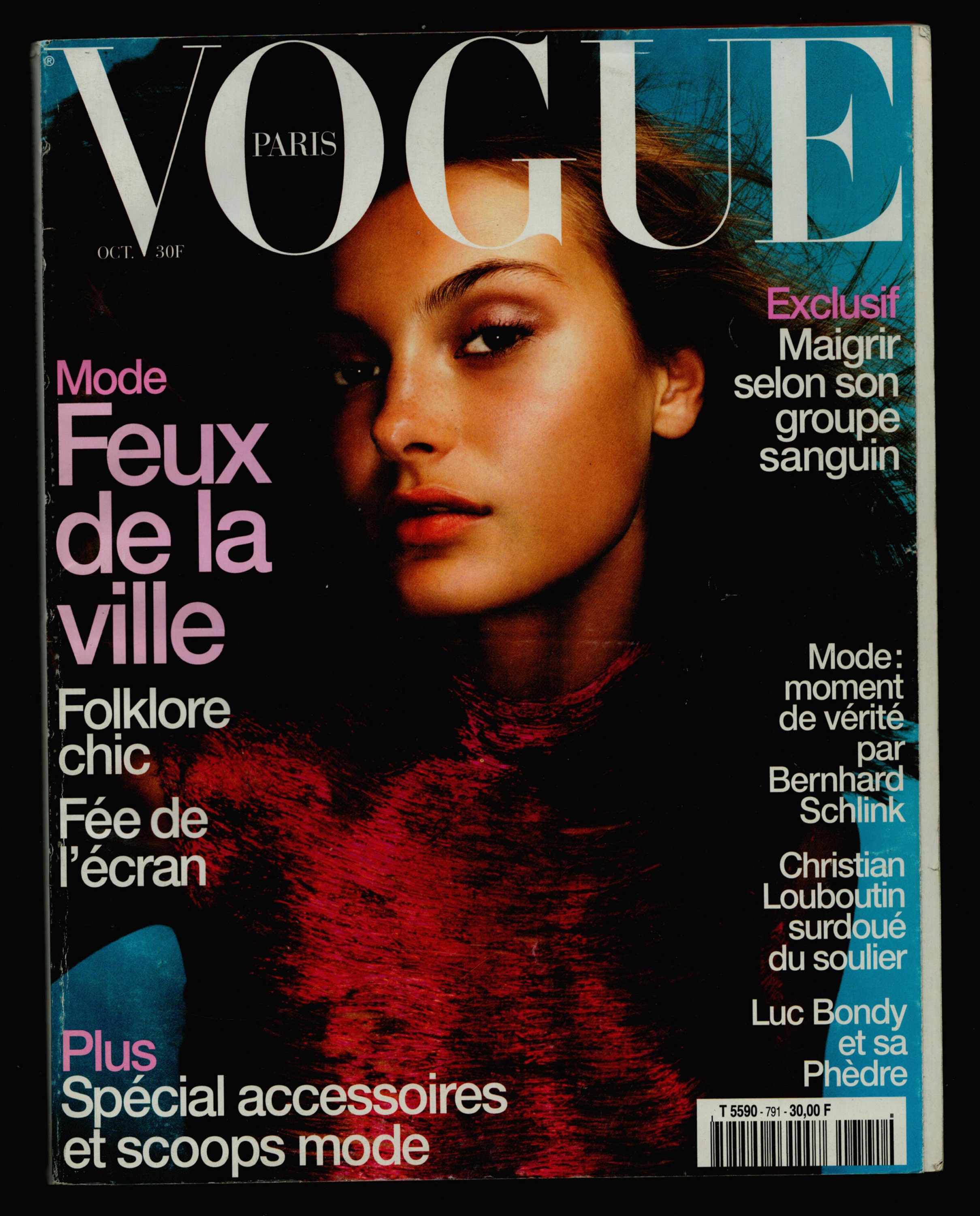 Vogue Paris Oct 1998 No 791 French Vintage Fashion Magazine