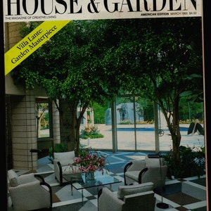 House & Garden March 1985 US Magazine Villa Lante Garden Masterpiece
