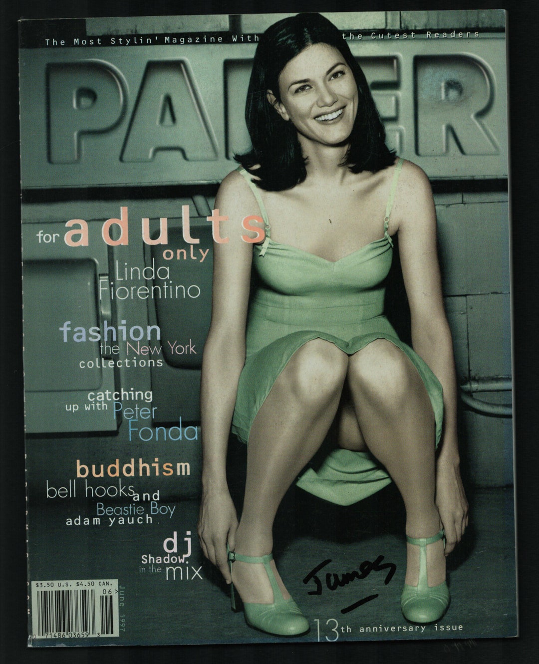 Paper June 1997 US American Original Vintage Fashion Magazine Linda