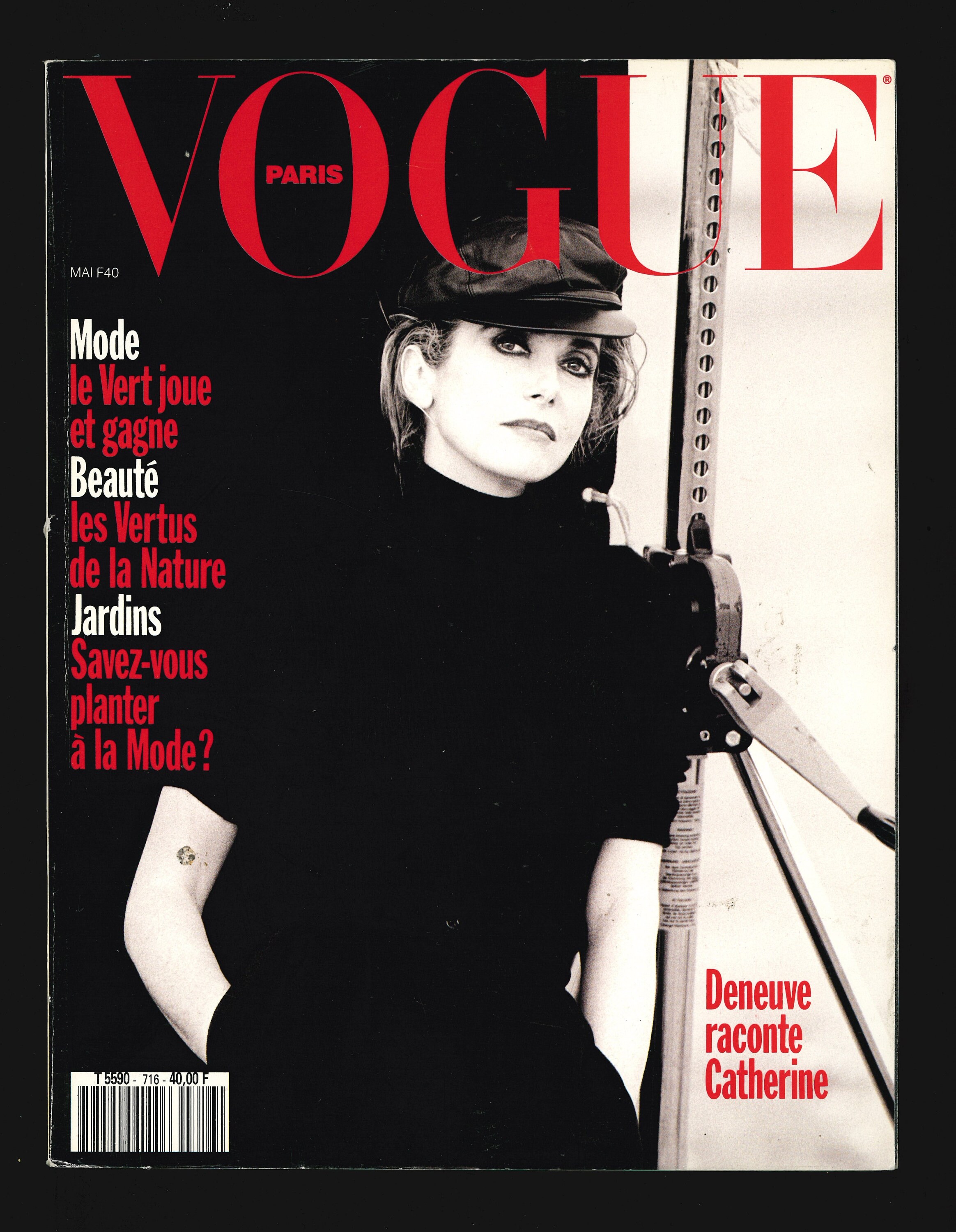 Vogue Paris May 1991 Original Vintage Fashion Magazine Catherine