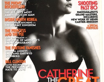 Vanity Fair Jan 2008 plus Jewellery UK British Original Fashion Magazine Gift Present Catherine Zeta Jones cover
