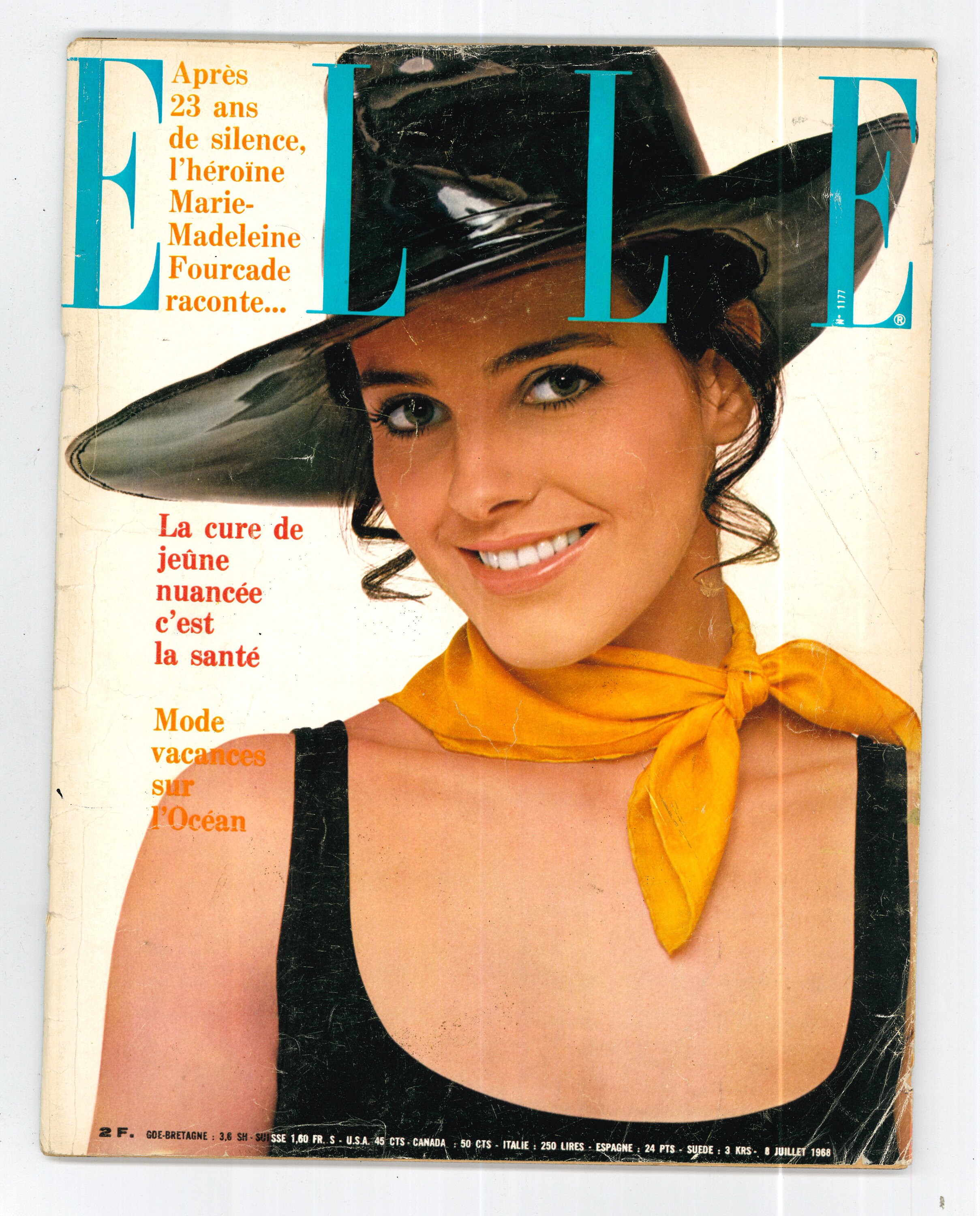 その他 ELLE French 8 JUILLET 1965 Elle July 8 1968 French Edition Vintage Magazine - Etsy Israel