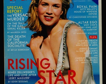 Vanity Fair US september 1997 Originalomslag för modetidningen: Renée Zellwegers
