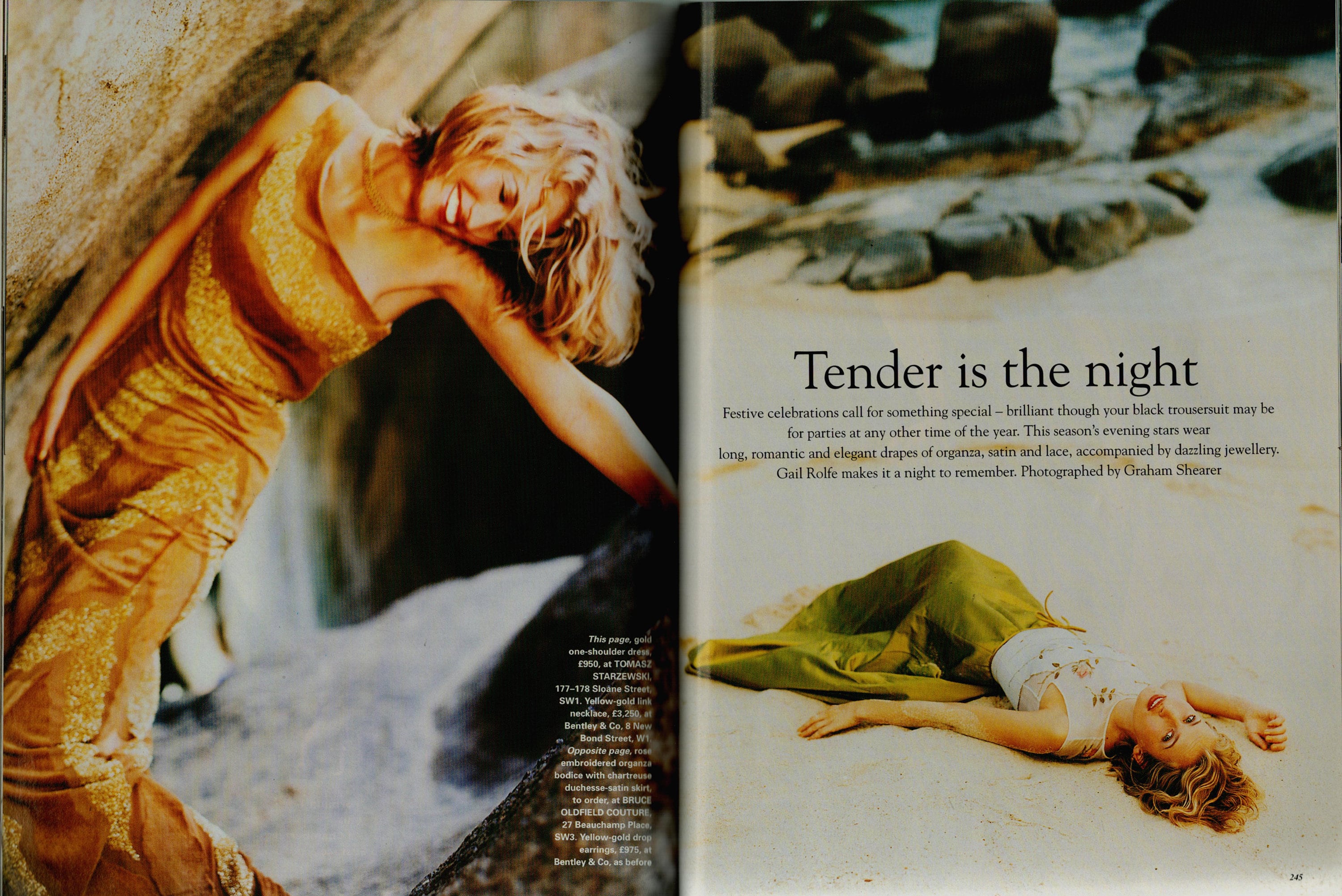 Tatler Dec 1997 British Original Vintage Fashion Magazine Louise ...