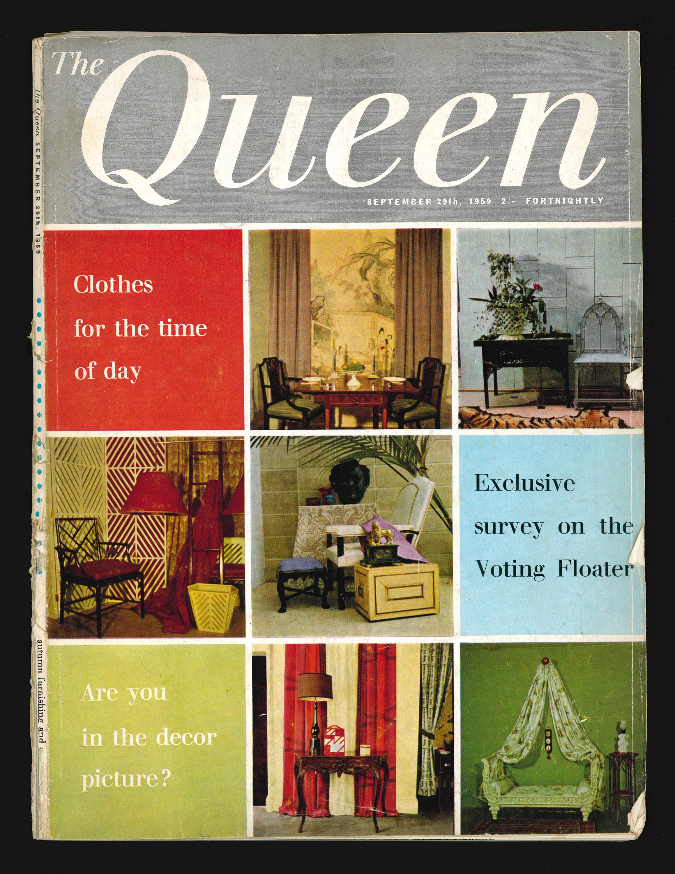 クイーン 雑誌 Queen Magazine Sept 29 1959 Original Vintage Fashion Magazine - Etsy