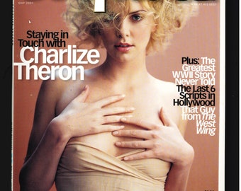 Revista Esquire EE. UU., mayo de 2001 Portada: Charlie Theron