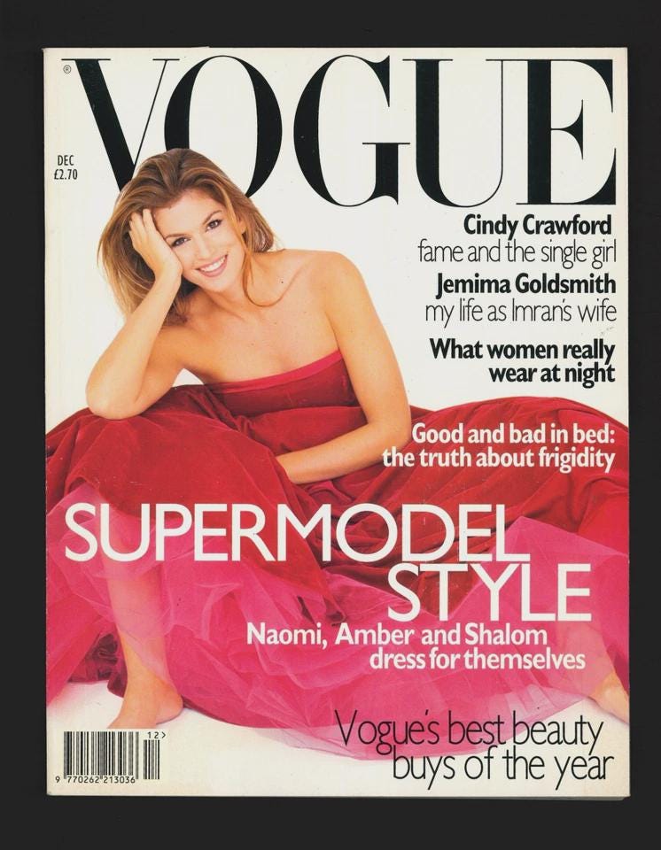 Vogue Uk Magazine 1995 - Etsy