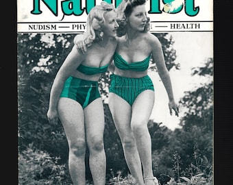 The Naturist July 1946 Original Vintage Magazine Nudism Physical Culture Health.