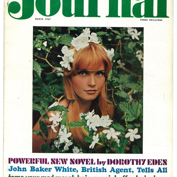 Woman's Journal UK March 1967 British Original Vintage Fashion Magazine Gift Birthday Present  photographer by Alma McGoldrick