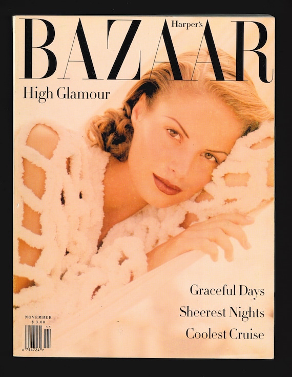 高評価なギフト Nov US Bazaar Harper's 1992 Original Retro Rare Vintage その他